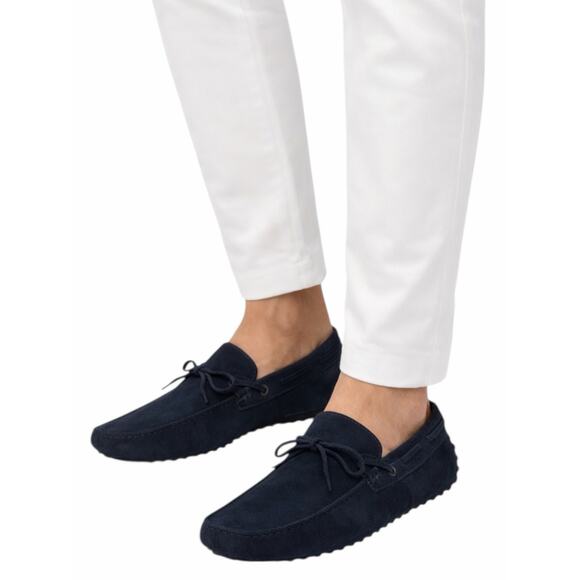 Tod\'s Gommino Slip On Driving Loafer in Navy Blue Sued Men Size 6.5/ US 8 main image 4